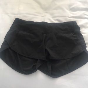Lulu Lemon Black Speed Short
